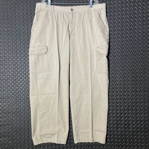 Vintage‎ Y2K Chaps Cargo Khaki Tan Casual Wear Pants Men's Size 40x30